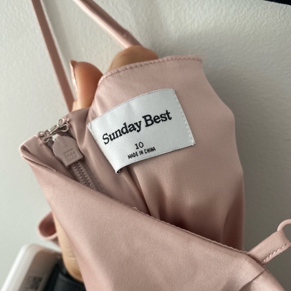 Aritzia’s Sunday Best Satin Dress - Picture 3 of 4